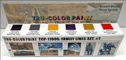 Tru-Color 11006 Railroad Family Lines Set #1 (6-1oz Bottles)