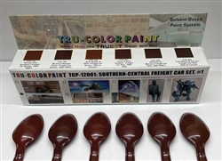 Tru-Color 12001 South-Central Freight Car Paint Set 6 1oz Bottles Includes #181 188 192 201 220 240