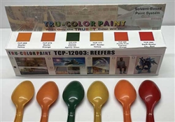 Tru-Color 12003 Reefers Railroad Paint Set 6 1oz Bottles 1 Each: #709-69 70 78 177 280 294