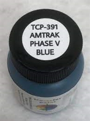 Tru-Color 391  Railroad Color Acrylic Paints 1oz Amtrak Phase V Blue 1 oz