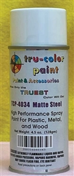Tru-Color 4034 Aerosol Spray Paint 4.5oz Can Matte Steel