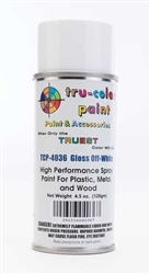 Tru-Color 4036 Aerosol Spray Paint 4.5oz Can Gloss Off-White