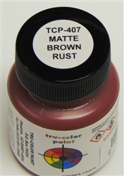 Tru-Color 407 Sprayable Matte Paints 1oz Brown Rust