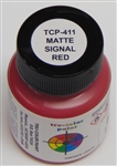 Tru-Color 411 Sprayable Matte Paints 1oz Signal Red