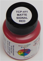 Tru-Color 411 Sprayable Matte Paints 1oz Signal Red