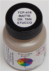 Tru-Color 416 Sprayable Matte Paints 1oz Dark Tan Stucco