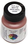 Tru-Color 447 Sprayable Matte Paints 1oz Orange-Red Leaf