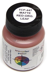 Tru-Color 447 Sprayable Matte Paints 1oz Orange-Red Leaf