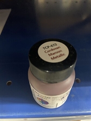 Tru-Color 672 Cordovan Maroon Metalic 1oz