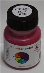 Tru-Color 807 Flat Brushable Color Acrylic Paints 1oz Signal Red