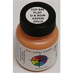 Tru-Color 845 Flat Brushable Color Acrylic Paints 1oz Denver & Rio Grande Western Aspen Gold