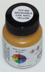 Tru-Color 852 Flat Brushable Color Acrylic Paints 1oz Canadian National Yellow