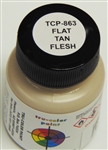 Tru-Color 863 Flat Brushable Color Acrylic Paints 1oz Flat Tan Flesh