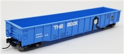 Trainworx 2524323 N Thrall 52' 6" Steel Gondola Rock Island 23 Blue Black White
