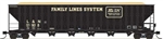 Trainworx 2700909 N Greenville 7000-Cubic Foot Wood Chip Hopper Family Lines L&N #31945