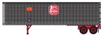 Trainworx 4026802 N 40' Corregated Trailer KCS 205060