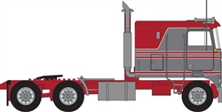 Trainworx 41051 N 1970s Kenworth K100 Salem Tractor w/VIT Flat-Top Sleeper Cab Assembled Red, Gray