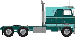Trainworx 41054 N 1970s Kenworth K100 Potomac Tractor w/VIT Flat-Top Sleeper Cab Assembled Green