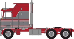 Trainworx 41061 N 1970s Kenworth K100 Salem Tractor w/Aerodyne Sleeper Cab Assembled Red Gray