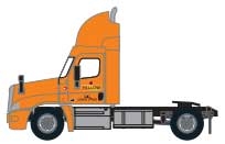 Trainworx 4258504 N Freightliner Cascadia Raised-Roof 2-Axle Semi Tractor Yellow 2