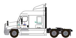 Trainworx 4259001 N Freightliner Cascadia Mid-Roof Tractor YRC Freight 1