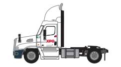 Trainworx 4259103 N Freightliner Cascadia Raised-Roof 3-Axle Semi Tractor XPO Logistics 3