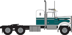 Trainworx 49035 N 1970s Kenworth W900 Seminole Tractor w/36" Sleeper Cab Assembled White Green