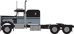 Trainworx 49041 N 1970s Kenworth W900 Seminole Tractor w/60" VIT Sleeper Cab Assembled Black Gray