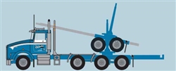 Trainworx 58002 N 4-Axle Log Truck with Trailer Assembled Gene Whittaker #1