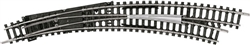 Trix 14948 N Code 80 Curved Manual Turnout Right Hand R3/R4 12-15/16" - 14-1/4" Radius 30 Degrees