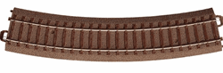 Trix 62224 HO C Track Curved 17-1/4" 24.3 deg