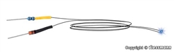 Viessmann 3564 LED with Wire Dropping Resistor and Diode Blue Pkg 5