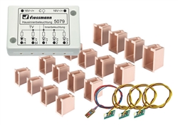 Viessmann 5079 HO LED House Interior Lighting w/ TV-Simulation