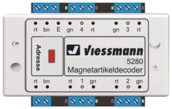 Viessmann 5280 Multi-Protocol Accessory Decoder Works w/DCC & Marklin Motorola Systems