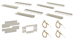 Viessmann 6045 HO Floor-Mount Interior Light Starter Set w/Adjustable Frames White LEDs