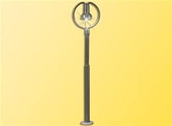 Viessmann 6435 N Nostalgic LED Platform Light w/Plug Base & Socket Era II-IV Metal Mast Warm LED 10-16 V
