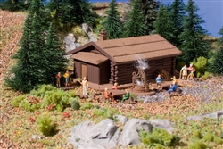 Vollmer 47727 N Log Cabin w/Barbecue Pit