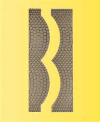 Vollmer 48244 HO Cobblestone Street Section End Pieces