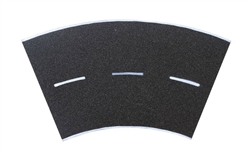 Vollmer 48267 HO Weathered Asphalt Street 45 Degree Curve 11-13/16"Radius