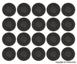 Vollmer 48283 HO Manhole Covers Stone Art pkg 20
