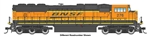 Walthers 11021 HO EMD SD75I Standard DC BNSF Railway #291