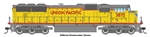 Walthers 11032 HO EMD SD70M Standard DC Union Pacific #4188
