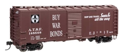 Walthers 2743 HO 40' AAR Modified 1937 Boxcar Santa Fe #148568