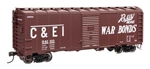 Walthers 2745 HO 40' AAR Modified 1937 Boxcar Chicago & Eastern Illinois #64160