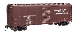 Walthers 2751 HO 40' AAR Modified 1937 Boxcar Illinois Central #18008