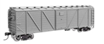 Walthers 40350 HO 40' ARA Single Sheathed Boxcar with Dreadnaught Ends Undecorated