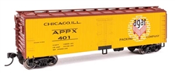 Walthers 41303 HO 40' Wood Reefer with Steel ends Agar APPX #410
