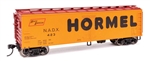 Walthers 41310 HO 40' Wood Reefer with Steel ends Hormel NADX #430