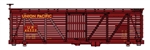 Walthers 41473 HO 40' Wood Stock Car Union Pacific #46545