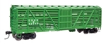 Walthers 41505 HO 40' Wood Stock Car with Dreadnaught ends Chicago Burlington & Quincy #52749-D